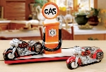 Motorcycles with gas pump 