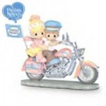 Precious Moments Biker Couple on Motorcycle