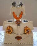 Harley Davidson Wedding Cake